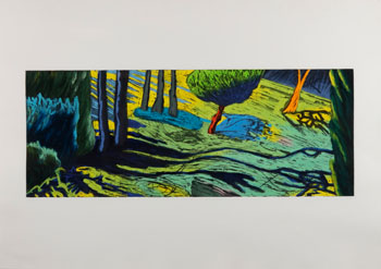 Orange Tree Blue Shadows (03674) by Robbin Yager vendu pour $177