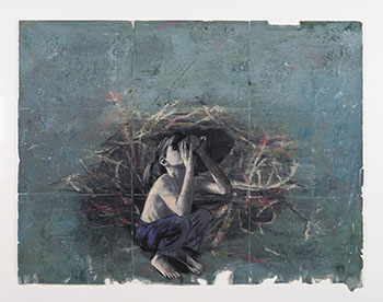 Enfant buvant près du nid by Jacques Payette sold for $1,250