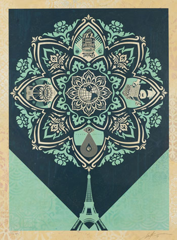 A Delicate Balance by Shepard Fairey sold for $11,250