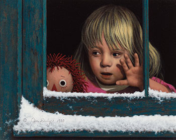 Girl in Window by Jim Daly vendu pour $500
