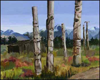 Totem Trees (00563/2013-T860) by Nancy Ruth Sissons sold for $313