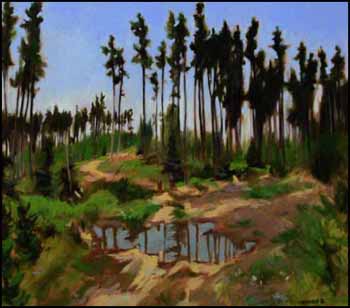 Bow Crow Forest Puddle (00268/TN83) by Frank Karl Vervoort sold for $1,250