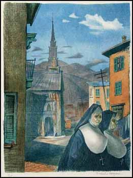 Two Nuns Walking (00392/2013-T322) by Robert Frederick Hagan sold for $189
