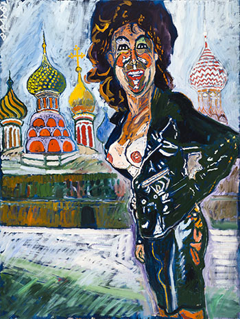Patti at St. Basil by John Bratby sold for $188