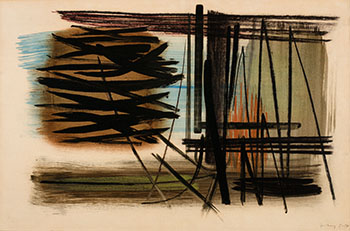 T1950-57 by Hans Hartung vendu pour $205,250