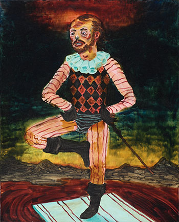 Untitled (Man on One Leg) by Andre Ethier sold for $375