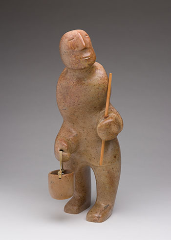 Man with Bucket and Staff by David Ruben Piqtoukun vendu pour $750