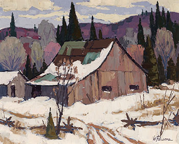 Dorset Barn, Haliburton by William Parsons sold for $250