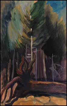 Fallen Tree Trunk in Wood par Emily Carr