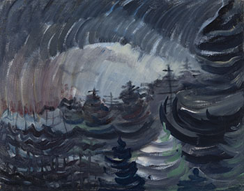 Storm Over Grey Forest par Emily Carr
