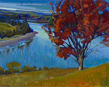 The Red Maple, New Brunswick by René Hebert