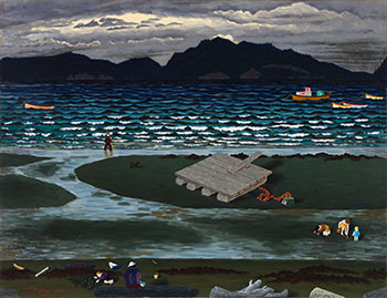 Low Tide at Qualicum Beach by Edward John (E.J.) Hughes