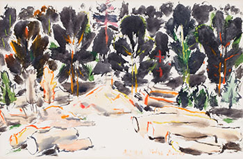 Elm Logs by David Brown Milne