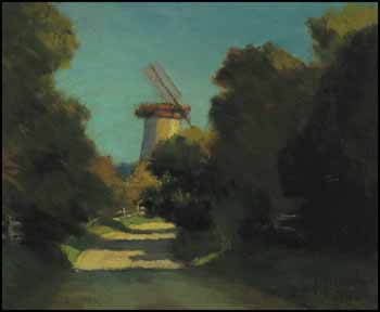 Landscape with Windmill by John Young Johnstone