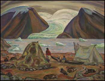 Encampment, Eastern Arctic by Alexander Young (A.Y.) Jackson