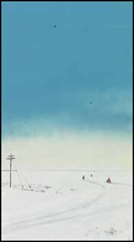 Skidooers, Saskatchewan Winter Series par William Kurelek