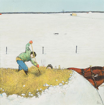 Hauling Hay by William Kurelek