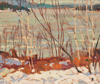 A Frozen Lake by Alexander Young (A.Y.) Jackson