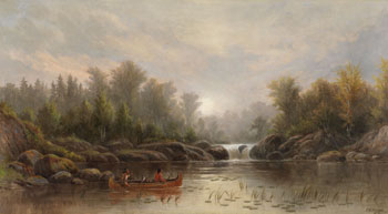 Ojibway in a Canoe par Frederick Arthur Verner