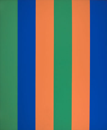 Sériel bleu-vert athématique par Guido Molinari