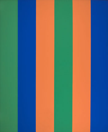 Sériel bleu-vert athématique by Guido Molinari