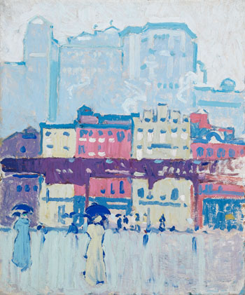 City Rain par David Brown Milne