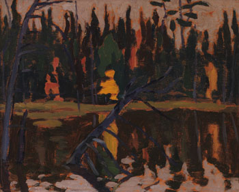 A Beaver Lake, Algoma by Alexander Young (A.Y.) Jackson