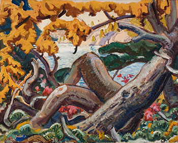 View Through the Trees, Georgian Bay by Arthur Lismer