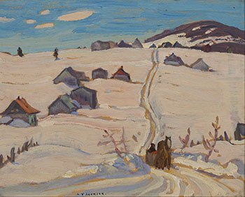 Winter Morning, Laurentians at St-Tite par Alexander Young (A.Y.) Jackson