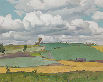 Fields at Heathcote by Alfred Joseph (A.J.) Casson