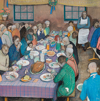 Done Unto Him in Halifax par William Kurelek