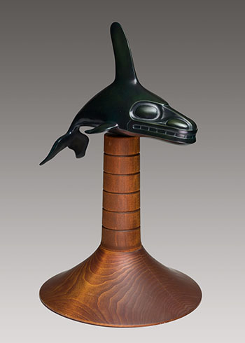 Killer Whale on Clan Hat par William Ronald (Bill) Reid