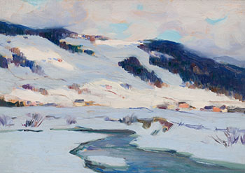 Soleil et ombre, Baie-St-Paul par Clarence Alphonse Gagnon