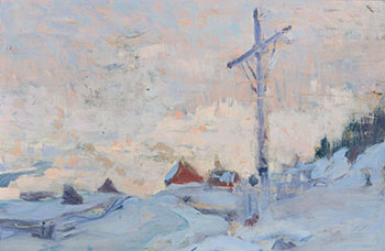 The Wayside Cross, Charlevoix by Clarence Alphonse Gagnon