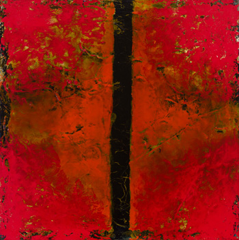 Peinture rouge par Jean Albert McEwen