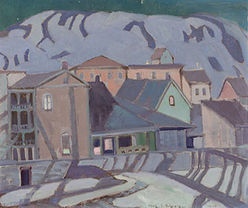 Moonlit Village in the Hills, Quebec par Albert Henry Robinson