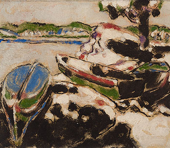 Rowboats on Shore I
(Severn River, Muskoka, Ontario) par David Brown Milne