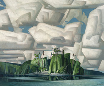 Summer Sky by Alfred Joseph (A.J.) Casson