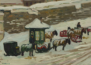 The Cab Stand, Quebec by Kathleen Moir Morris