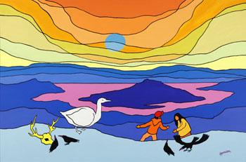 The Wild White Goose par Ted Harrison
