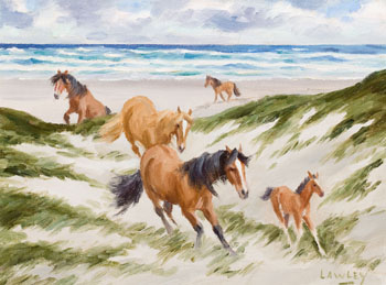 Sable Island Horses par John Douglas Lawley