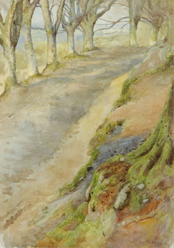 Beech Walk, Gittisham, Devon by Walter Joseph (W.J.) Phillips