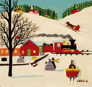 Making the Train by Maud Lewis
