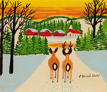 Deer by Maud Lewis