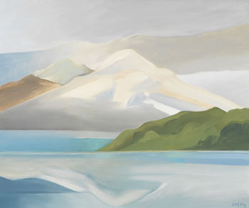 Mount Cheam Over Harrison Lake par Toni (Norman) Onley