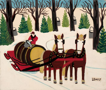 Maple Syrup Gathering by Maud Lewis