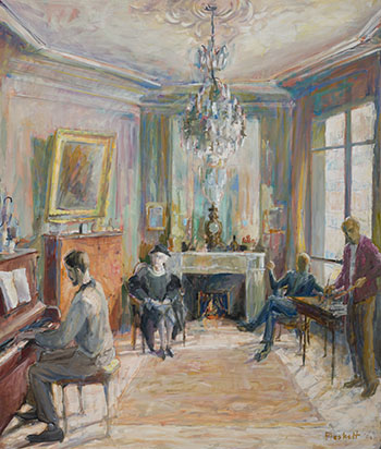 Interior with Figures by Joseph Francis (Joe) Plaskett