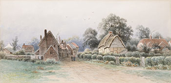 The Village of Shottery par Frederick Arthur Verner