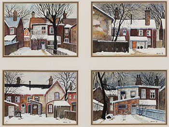 Toronto Streets Before Demolition (Four Works) by John Kasyn