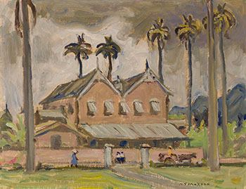 The Home Opposite Bretton Hall Hotel - Port of Spain par Alexander Young (A.Y.) Jackson